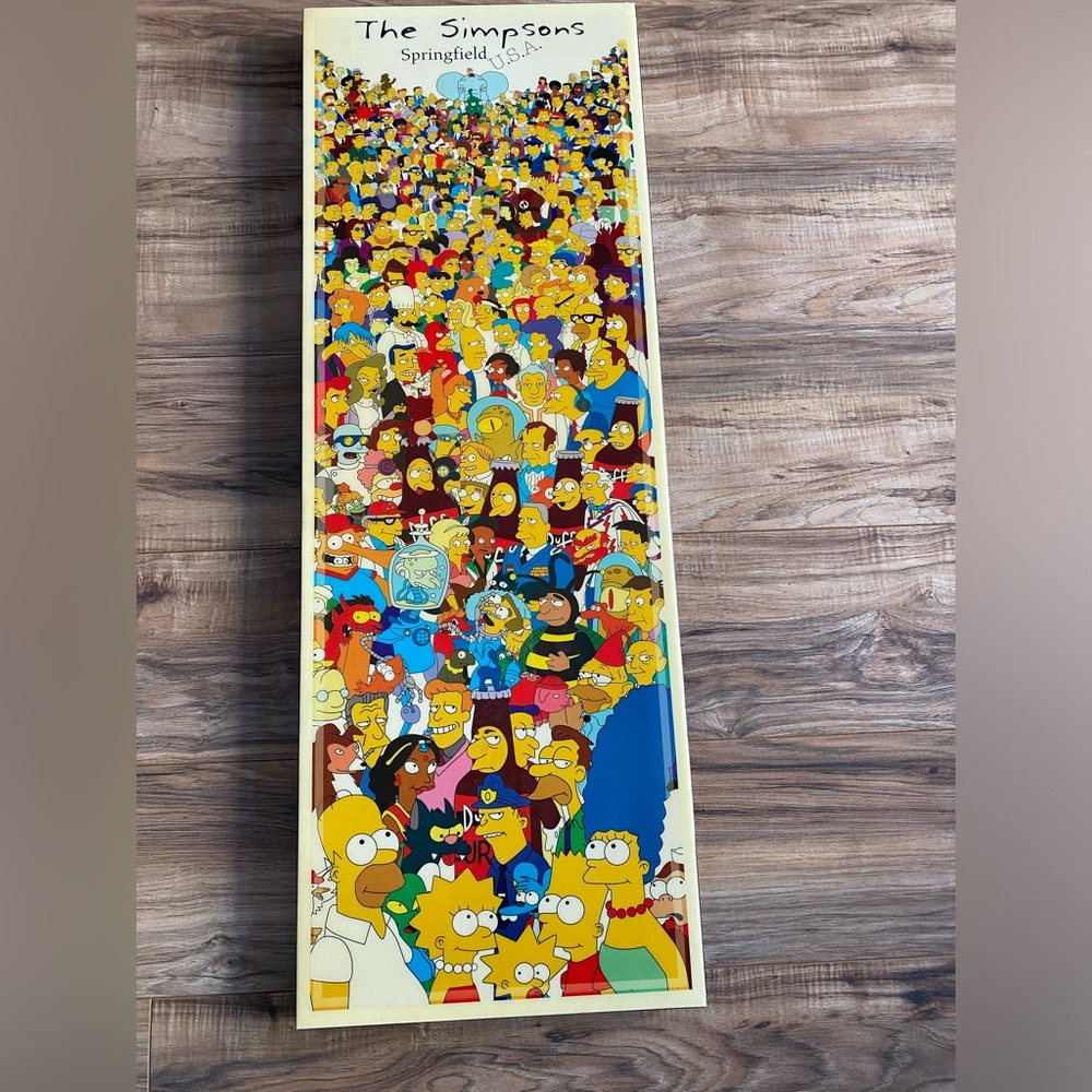 Vintage 90’s Simpsons Springfield Cast Original Art Matt groening Futurama